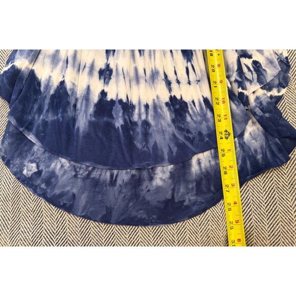 American Eagle Soft & Sexy Blue Tie-Dye Tank Top M Flowy Adjustable Straps - Picture 6 of 7